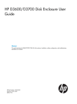 HP D3600 Enclosure User's Manual