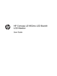 HP LE1852ms User's Manual