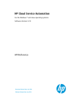 HP CloudSystem Enterprise CLI Reference Guide