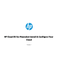 HP Cloud OS for Moonshot Setup and Install