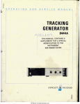 HP 8444A User's Manual