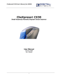 HP CheXpress CX30 User's Manual
