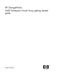HP 4400 Dual Controller Enterprise Virtual Array w/Embedded Switch Getting Started Guide