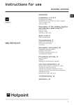 Hotpoint WML 760 P/G/A/K User's Manual
