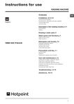 Hotpoint Washer WMD 962 P/G/A/K User's Manual