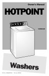 Hotpoint VWSR4100 User's Manual