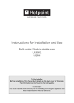 Hotpoint UE89X1 UQ89I User's Manual