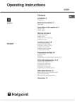 Hotpoint SE1022X User's Manual