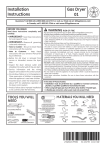 Hotpoint HTDP120GDWW Installation Instructions