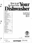 Hotpoint HDA797 User's Manual