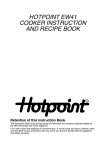 Hotpoint EW41 User's Manual