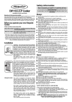 Hotpoint EW11E User's Manual