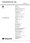 Hotpoint 11M113 User's Manual