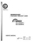 Hoshizaki KM-2400SRH3 User's Manual