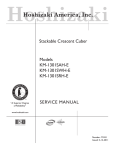 Hoshizaki KM-1301SAH-E User's Manual