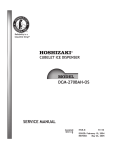 Hoshizaki DCM-270BAH-OS User's Manual