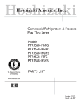 Hoshizaki PTR1SSB-FGFG User's Manual