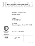 Hoshizaki KMS-1400MLH User's Manual