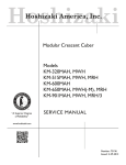 Hoshizaki MRH/3 User's Manual