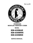 Hoshizaki KM-630MAH User's Manual