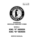 Hoshizaki KML "F" SERIES User's Manual