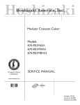 Hoshizaki KM-901MRH/3 User's Manual