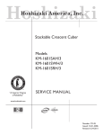 Hoshizaki KM-1601SRH/3 User's Manual
