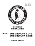 Hoshizaki Dishwasher JWE-24000CUA-L-25B User's Manual