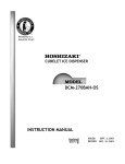 Hoshizaki DCM-270BAH-OS User's Manual
