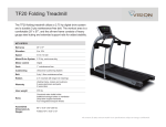 Horizon Fitness TF20 Sell Sheet