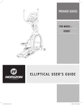 Horizon Fitness PRIMIER E1201 User's Manual