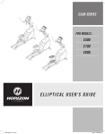 Horizon Fitness E700 User's Manual