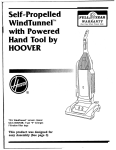 Hoover WindTunnel User's Manual