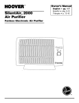 Hoover SilentAir 2000 User's Manual