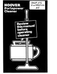 Hoover S1055 User's Manual