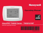 Honeywell VISIONPRO TH8321U1097 User's Manual