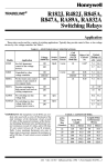 Honeywell TRADELINE R482J User's Manual