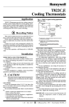 Honeywell T822C User's Manual