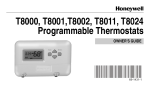 Honeywell T8001 User's Manual