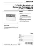 Honeywell T7100D User's Manual