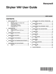 Honeywell Stryker VAV 62-2030-01 User's Manual