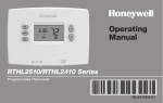 Honeywell RTHL2410 User's Manual