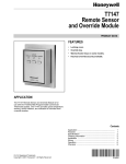 Honeywell T7147 User's Manual