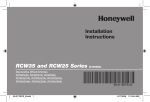 Honeywell RCW25 User's Manual