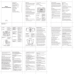 Honeywell RC402W User's Manual