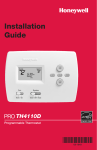 Honeywell PRO TH4110D User's Manual