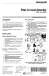 Honeywell Piezo Evelope Assembly 396079 User's Manual