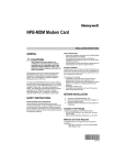 Honeywell NPB-MDM User's Manual