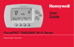 Honeywell Thermostat TH6320WF User's Manual