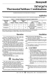 Honeywell Thermostat T874/Q674 User's Manual